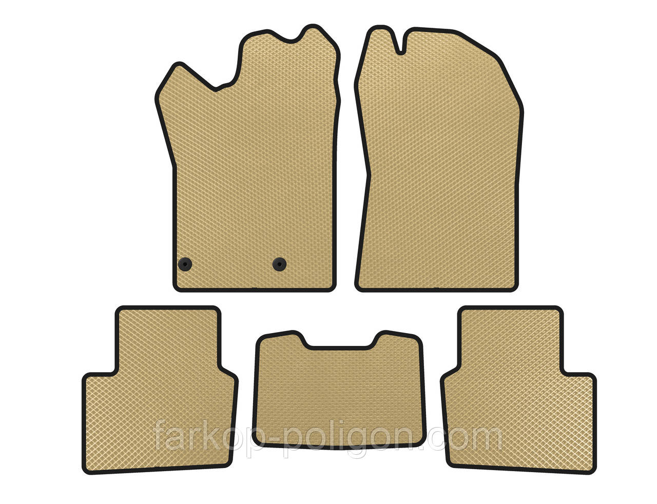 Килимки EVA (Гібрид, Бежевий) для Nissan Qashqai 2021- рр, фото 1