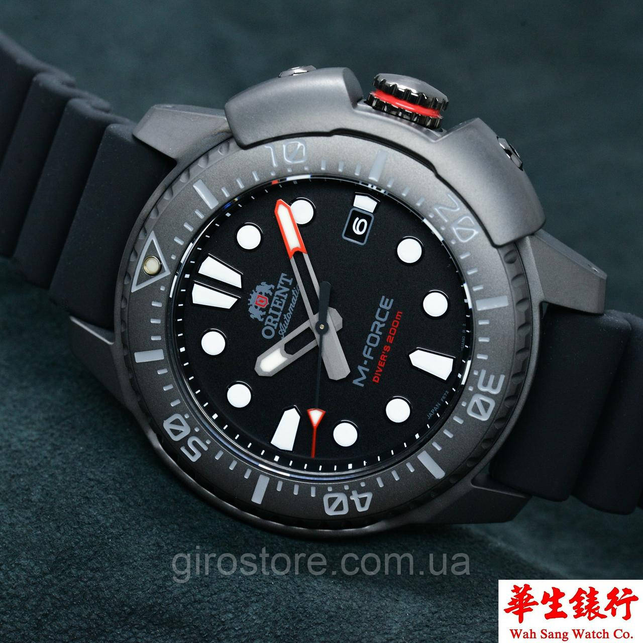 Японський дайверський годинник Orient M-Force RA-AC0L03B00B — сапфір механіка з самозаводом від руху 200 м, фото 1