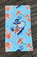 Пляжний Рушник З Якорем 75*150 Блакитного Кольору Бавовняний Piramit Туреччина