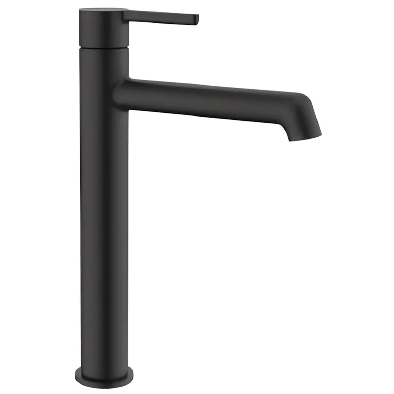 Змішувач для умивальника високий Koer KB-11029-05 Колір чорний (KR5488), фото 1