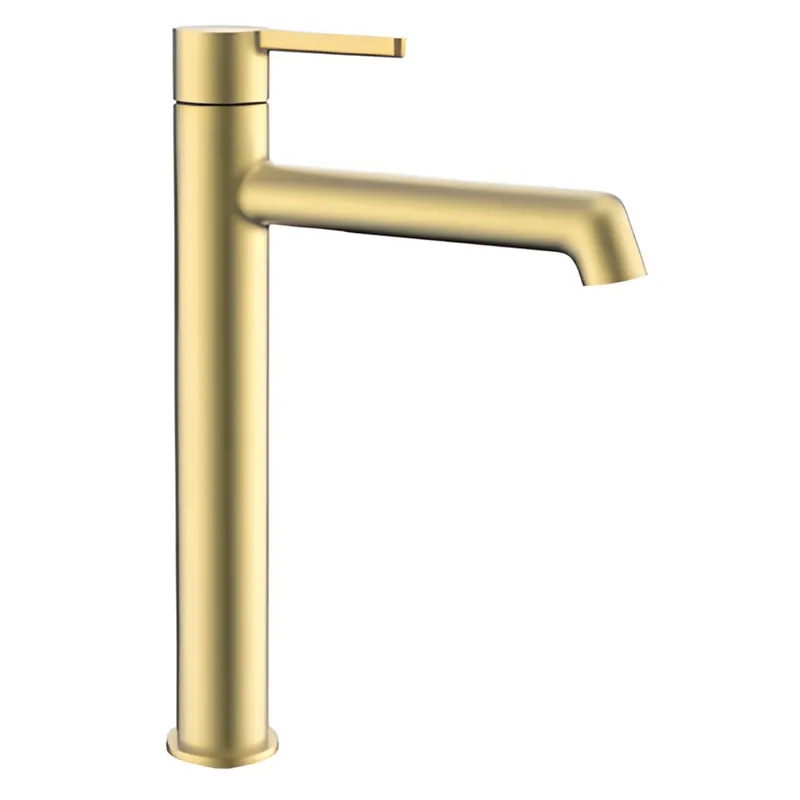 Змішувач для умивальника високий Koer KB-11029-12 Колір матове золото (KR5502), фото 1