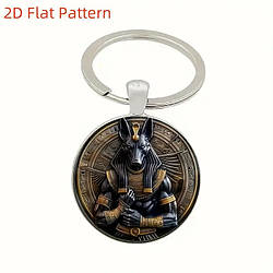 Сріблястий брелок Анубіс Єгипетський Хранитель Справедливості LuxAurum139