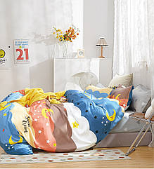 Комплект постільної білизни Bella Villa сатин полуторний (B-0302 Sn)