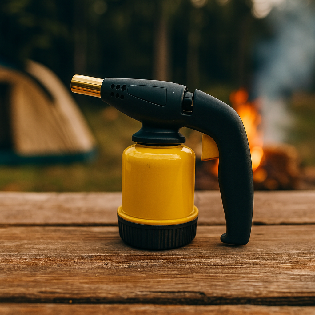 Лампа паяльна газова з п'єзопідпалом для балону 190 г – для паяння, обігріву та розпалювання