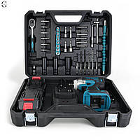 Гайковерт акумуляторний DTW301 48V 5Ah з набором головок, тріскачкою, LED, 300 Нм, реверс