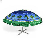 Професійний торговий пляжний парасолька MARIO 2,5м | Надійний захист та стильний дизайн, фото 2