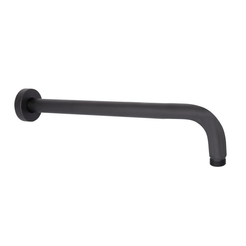 Кронштейн для верхнего душа Qtap Trubice 400 мм округлый QTTRU120BLM45927 Black Matt