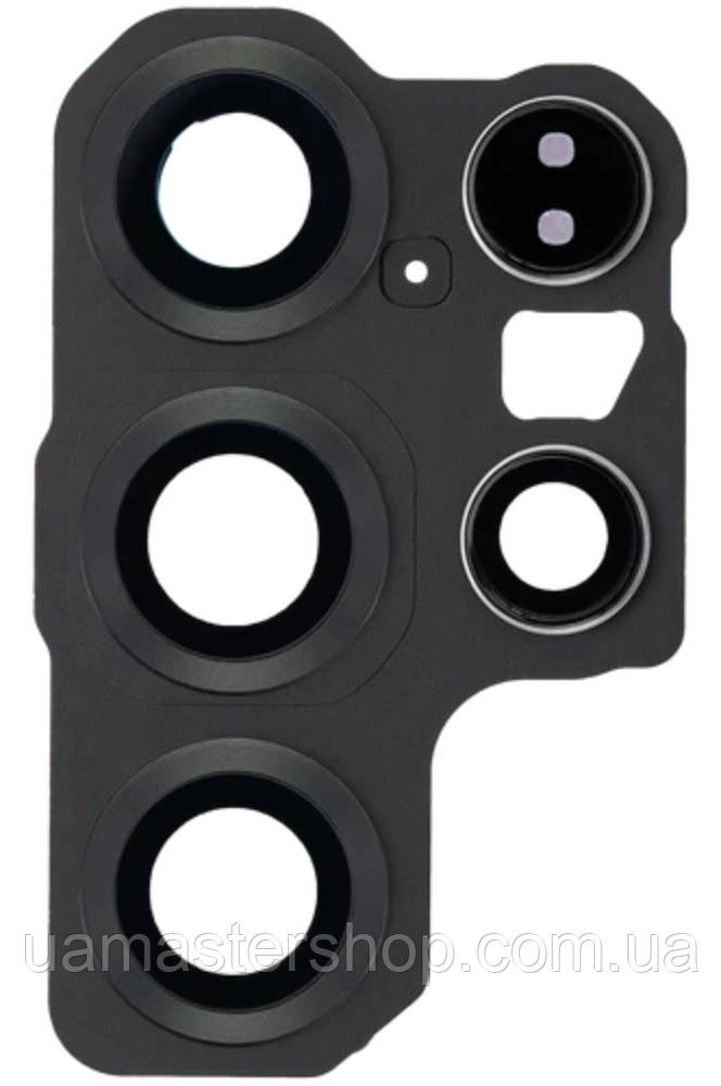 Скло камери Samsung S938 Galaxy S25 Ultra з рамкою чорного кольору, фото 1