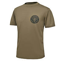 Футболка  CoolMax з принтом AIRBORNE FORCES OF UKRAINE, хакі
