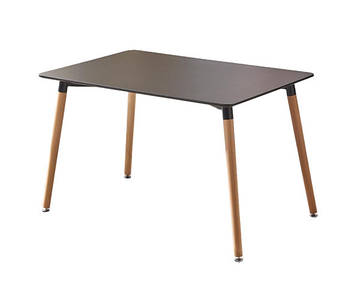 Стіл Нурі обідній дерев'яний 120х80 см чорний