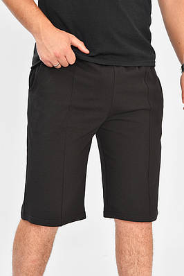 Шорти чоловічі однотонні чорного кольору 204269T Безкоштовна доставка