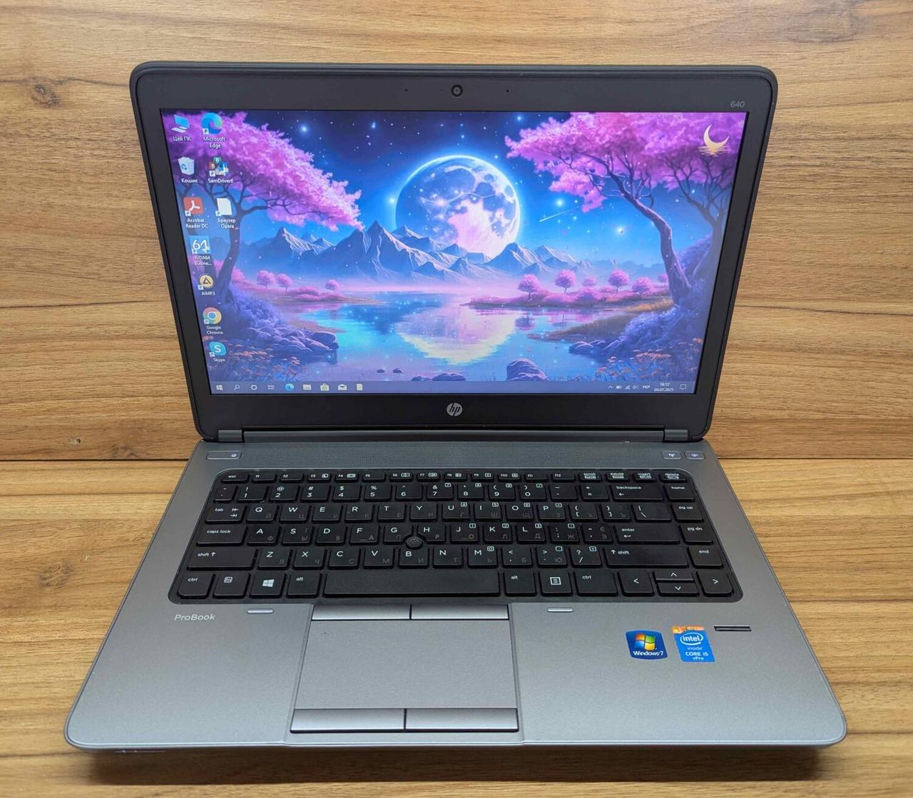 Б/в Ноутбук HP ProBook 640 G1 14" 1366x768| Core i5-4300M| 8 GB RAM| 240 GB SSD| HD Graphic 4600
