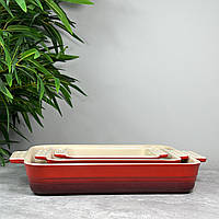 Набір із 3 форм для запікання Le Creuset Classic Cerise