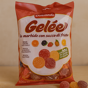 Желейні цукерки Dolciando Gelée з фруктовим соком, 400 г