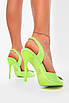 Босоніжки жіночі салатового кольору 204347T Безкоштовна доставка, фото 3