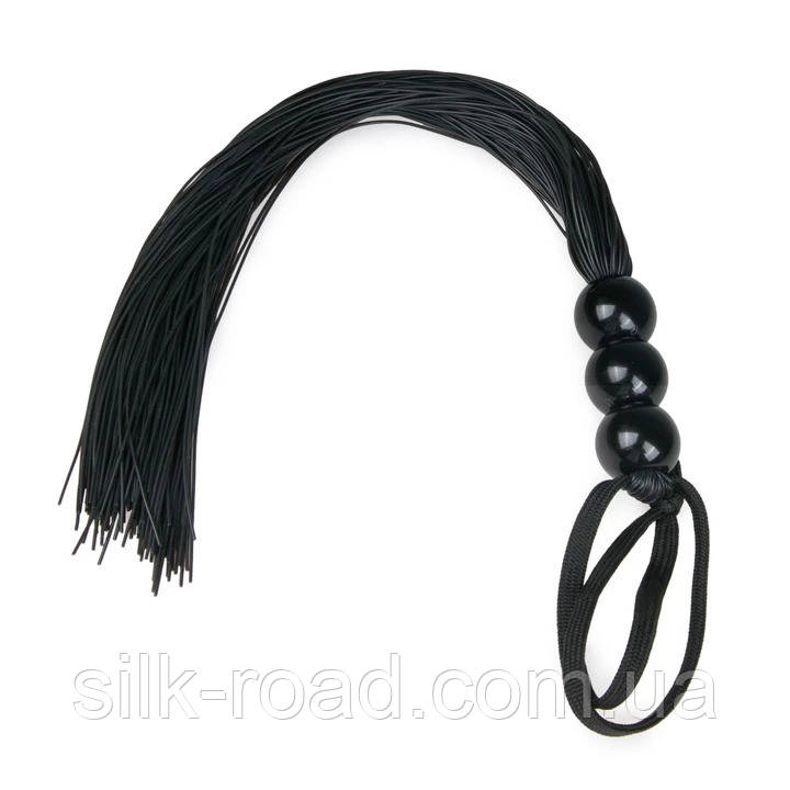 Плетка силіконова Easytoys Black Silicone Whip, 32 см