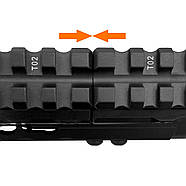 Компенсатор висоти Leapers UTG Universal, H: 12.7 мм, L: 140 мм, 13 слотів Weaver/Picatinny (MT-RSX5L), фото 8