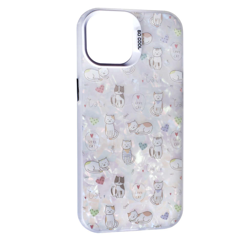 Чохол Soft Milky для Apple iPhone 14 Love cat