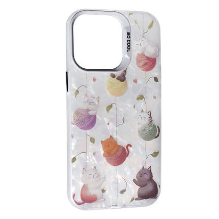 Чехол Soft Milky для Apple iPhone 14 Pro Max Cat with threads, фото 1