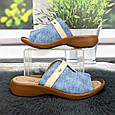 Шльопанці жіночі Белста блакитні еко-шкіра 8023, фото 2