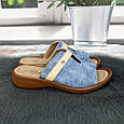 Шльопанці жіночі Белста блакитні еко-шкіра 8023, фото 8