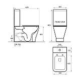 TREND SMART комплект : унітаз підлоговий з сидінням Soft-close + бачок (змив Tornado 3.0), фото 2