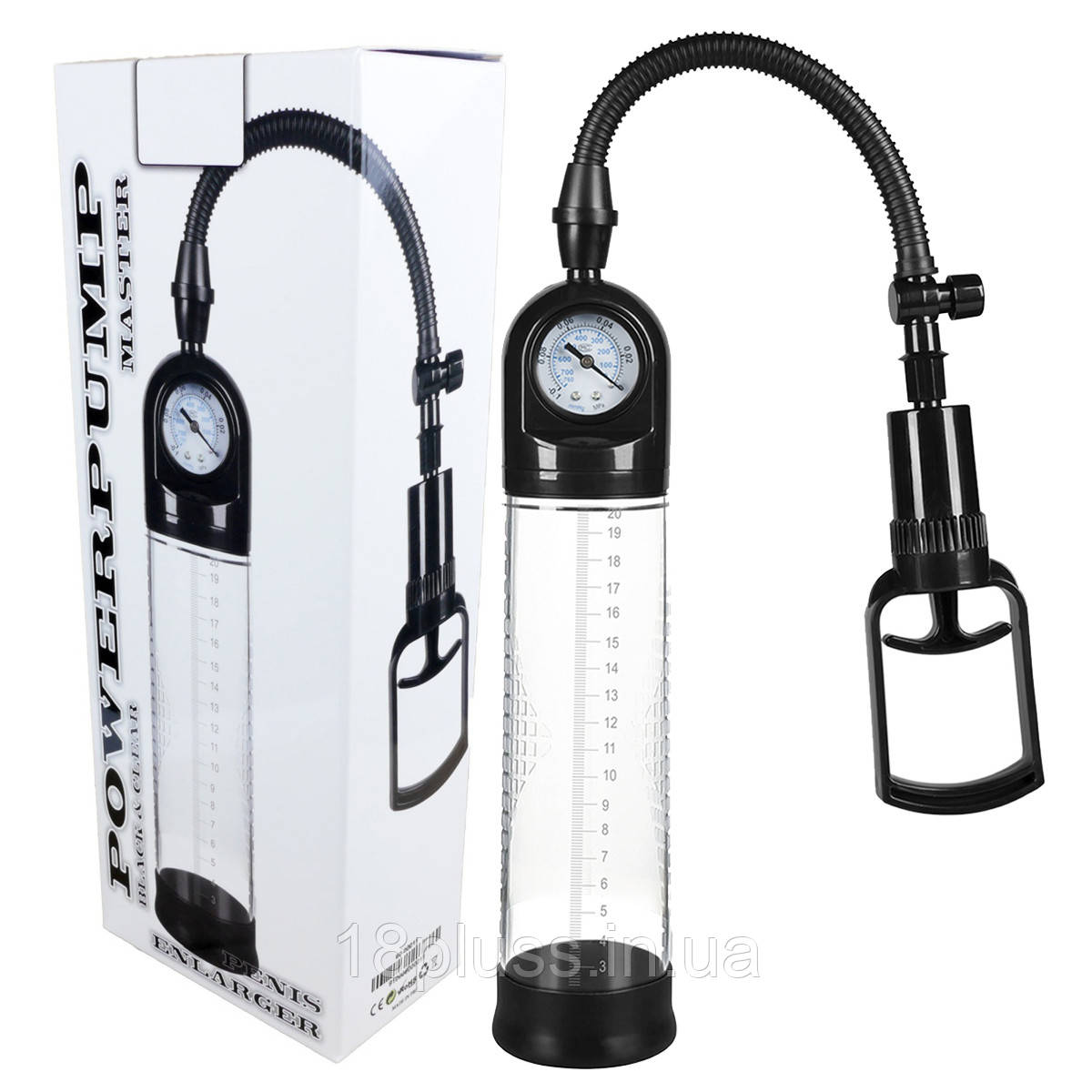 Вакуумна помпа з манометром Powerpump Master Black&Clear – твій крок до впевненості, фото 1