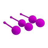 Набір вагінальних кульок Кегеля Pretty Love Kegel Balls Set Purple – жіночність, сила, задоволення, фото 4