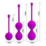 Набір вагінальних кульок Кегеля Pretty Love Kegel Balls Set Purple – жіночність, сила, задоволення, фото 7