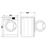 Пральна машина Whirlpool FFB9448BVUA ( білий з чорним ) DS, фото 3