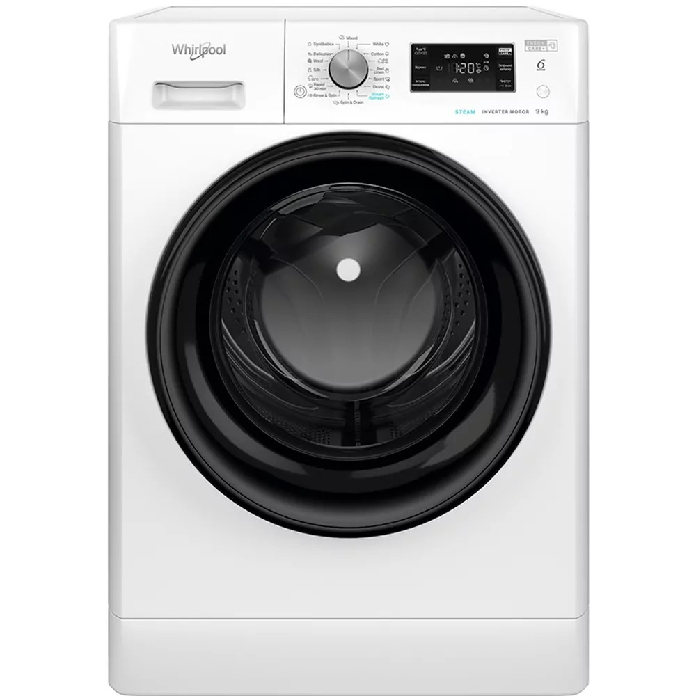 Пральна машина Whirlpool FFB9448BVUA ( білий з чорним ) DS, фото 1
