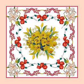 Хустка жіноча "Весняна" 50х50 см MKNCH100623-9