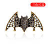 Брошка Кажан Миша чорні стрази, броси значок із крилами кажана, фото 2