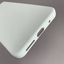 Чохол для Motorola Moto G04s силіконовий кейс чохол з мікрофіброю на телефон моторола мото г04с білий r4e, фото 4