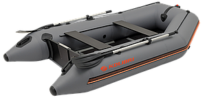 Човен Kolibri KM-300-D моторний надувний кильовий темно-сірий