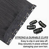 Волосся треси накладні колір блондин рівне на шпильках густе 81 см довжина, фото 2