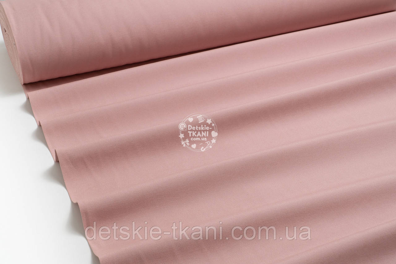 Однотонна тканина Duck колір димчаста троянда, фото 1