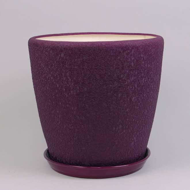 Горшок Грация шелк круглый 20 л, фіолетовий, фото 1