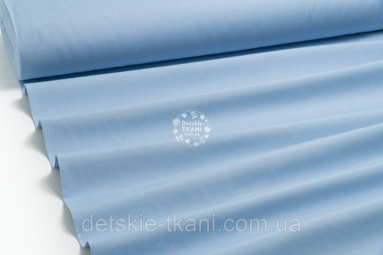 Однотонна тканина Duck блакитного кольору, фото 1