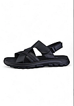 Якісні стильні чоловічі літні чорні сандалі на липучці, розміри 40-45, фото 4