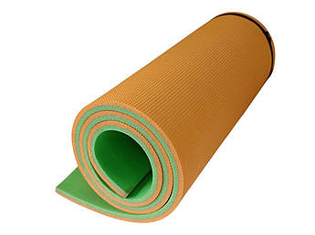 УЦІНКА Килимок IXPE Оптима 1800*600*16мм Зелено-Помаранчевий