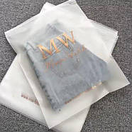 Зіп пакет слайдер 35x45 см матовий із замком Пакети слайдери з вашим логотипом, фото 7