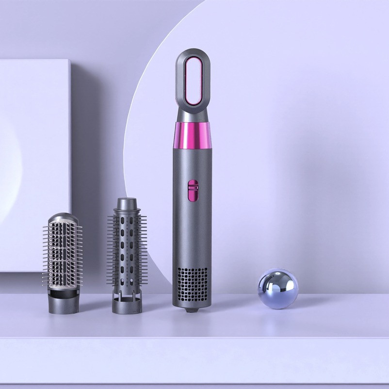 Мультистайлер фен 5 в 1 Hot Air Styler для сушіння, завивання та укладання волосся, 1000 Вт, з дротом, фото 1