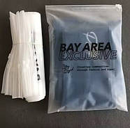 Пакет зі слайдером 40x60 см (матовий) із замком Великі пакети із замком бігунком Брендування продукції, фото 2