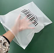 Пакет зі слайдером 40x60 см (матовий) із замком Великі пакети із замком бігунком Брендування продукції, фото 6