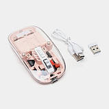 Миша бездротова BT Recharge Transparent Mouse 501 Bluetooth 5.2 2.4G, фото 8