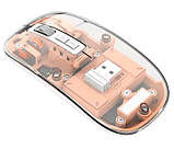 Миша бездротова BT Recharge Transparent Mouse 501 Bluetooth 5.2 2.4G, фото 4
