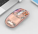 Миша бездротова BT Recharge Transparent Mouse 501 Bluetooth 5.2 2.4G, фото 9