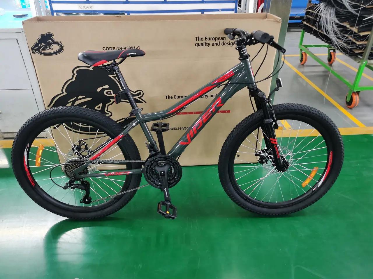 Велосипед горный Forest 26" Viper FRD, стальная рама 14", дисковые тормоза.ЧЕРНО-КРАСНЫЙ, фото 1