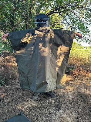 Антитепловізор пончо захист від тепловізорів, плащ від тепловізора дощовик пончо олива